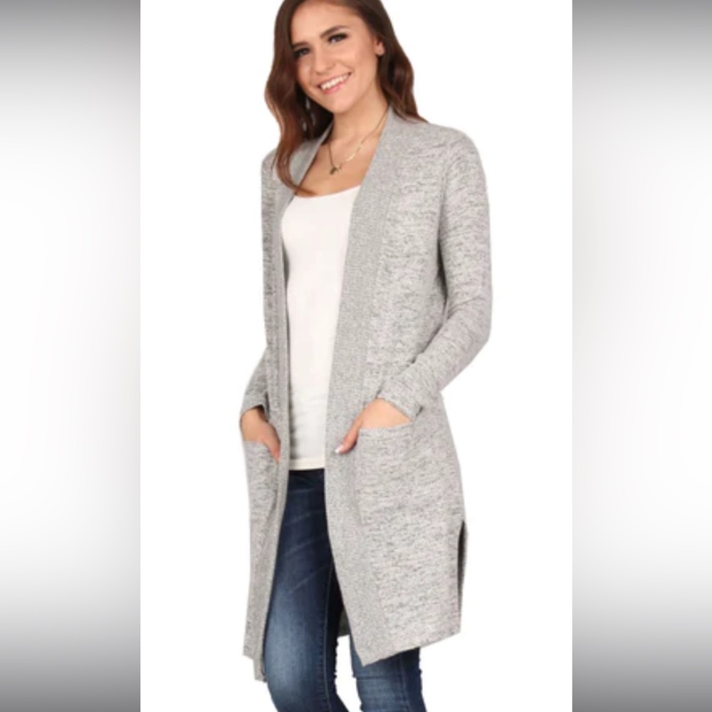 Women’s Lidly Grey Small/Medium Open Front Cardigan. So soft. Worn handful times